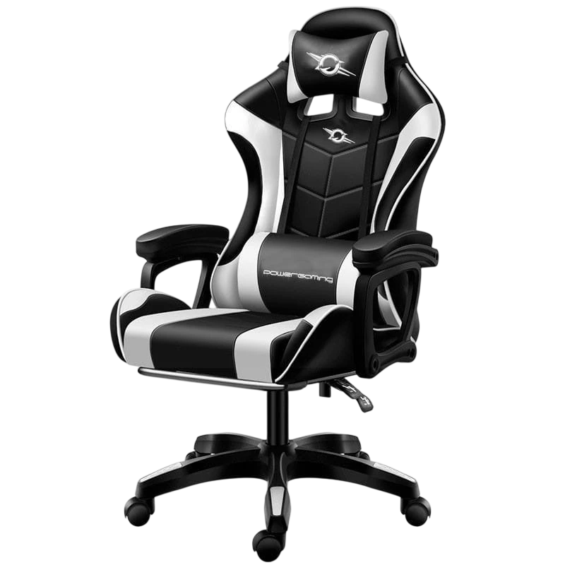 Cadeira Gaming PowerGaming com Coluna Bluetooth e Massagem Branco