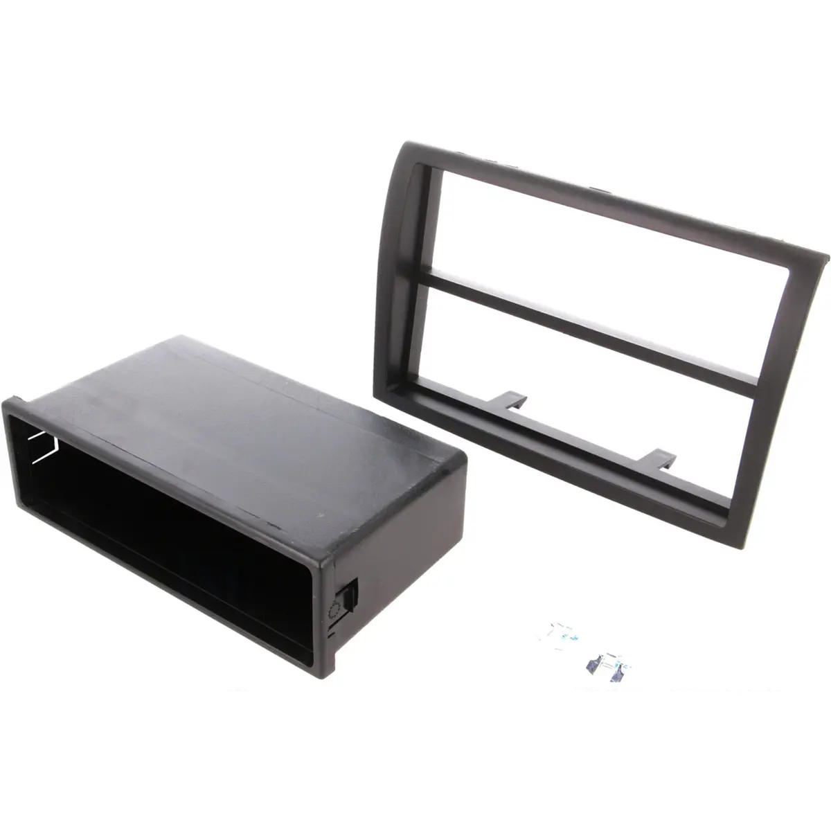 Moldura para auto-rádio Citroën, Fiat, Peugeot - 2 ISO Preto