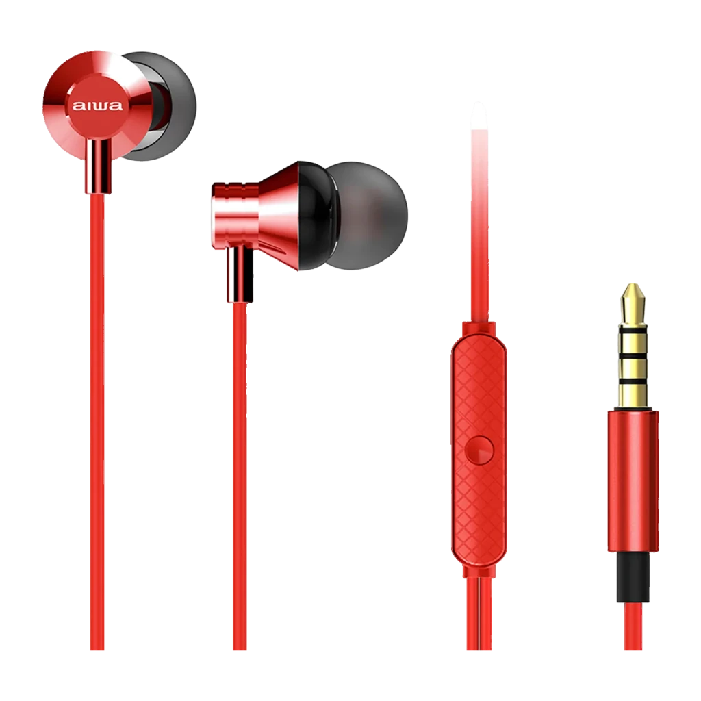 Auriculares AIWA ESTM-50RD In-Ear Jack 3,5mm 10mm Driver